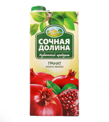 Изображение 9937 Нектар из граната, ананаса и яблока Сочная Долина 0,95л