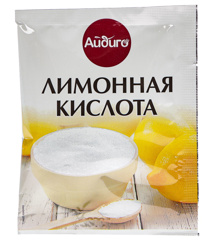 Изображение Лимонная кислота  25 г. Айдиго 10/50