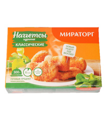 Изображение 3095 Наггетсы куриные Классические Мираторг 300г короб