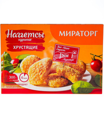 Изображение 3118 Наггетсы куриные хрустящие 300 гр.*12(3,6кг) Мираторг Россия