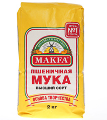 Изображение 2565 Мука пшеничная в/с Макфа 2кг