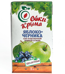 Изображение 0035 Сок Яблочно-Черничный Соки Крыма 1л т/п