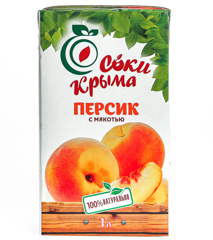 Изображение 1209 Сок Персиковый с мякотью Соки Крыма 1л т/п