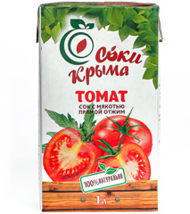 Изображение 0301 Сок Томатный прямого отжима Соки Крыма 1л т/п