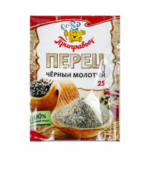 Изображение 0926 Перец черный молотый 25гр ТМ "Приправыч"
