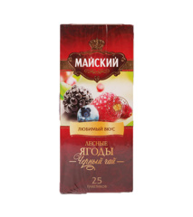 Изображение 4063 Чай черный с/н Лесная ягода Майский 25п/1,5г