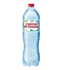 Изображение 0748 Вода питьевая газированная Святой Источни 1,5л ПЭТ