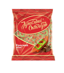 Изображение 0713 Конфеты шок Красный мак 250г Красный Октябрь