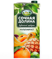 Изображение 1473 Сокосодержащий напиток мультифруктовый ТМ Сочная Долина 1,93л/6