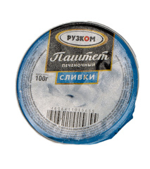 Изображение 5655 Паштет печен. Рузком Сливки 100г ламистер