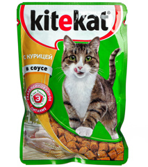 Изображение 6000 ТМ Kitekat Пауч 28*85 г Курица в соусе 735сут 28 в паке
