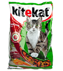 Изображение 1166 ТМ Kitekat Сух. 350 г Мясной Пир 455сут 18 в паке