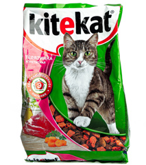 Изображение 1227 ТМ Kitekat Сух. 350 г Телятина 455сут 18 в паке