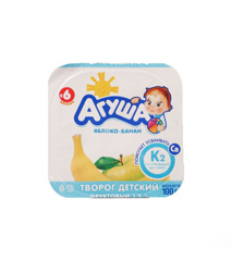 Изображение 5740 Творог фруктовый "Агуша 3,9% Яблоко-Банан 100г, с 6 мес.