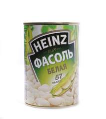 Изображение 7829 Фасоль Хайнц белая в собственном соку, жесть 400 г, 24мес, 1*20