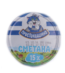Изображение 3930 Простоквашино Сметана 15% 180г Стакан, 30дней