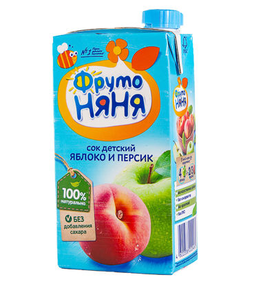 Изображение 2460 ФН Сок яблочно-персиковый неосветленный для детского питания 500мл т/п, 365дней