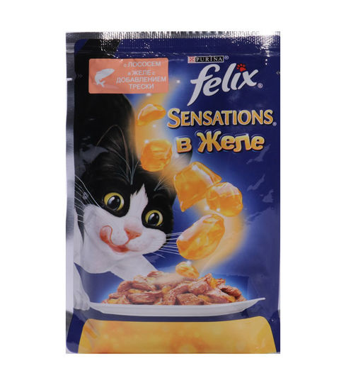Изображение 2624 FELIX Sensations ГвЖ Лосось&Треска 24x85г, 720дней