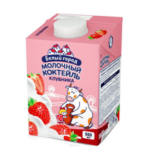 Изображение 0487 МОЛ.КОКТЕЙЛЬ 1,5% "Белый Город" 0,5л Клубника Edge, 6мес.