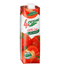 Изображение 0036 Сок "4 Сезона" Томатный, 1л