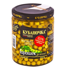 Изображение 2667 Горошек зеленый консерв. "Кубаночка" 460мл