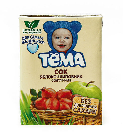 Изображение 6011 ТЕМА Сок Яблочно-шиповниковый осветленный 200мл TBA, 365дней