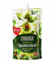 Изображение 2197 Майонез Слобода Оливковый 67% 400мл д/п