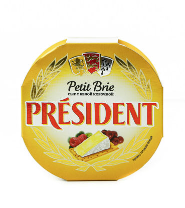 Изображение 2320 Сыр мягкий с белой плесенью «Petit Brie» РRESIDENT 60%, 125г
