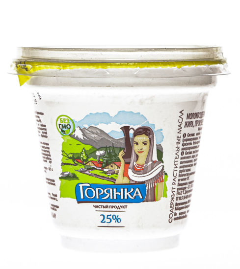 Изображение 5128 МСП ГОРЯНКА 25% 250 ГР ПО ТЕХ.СМЕТАНЫ СТАКАН
