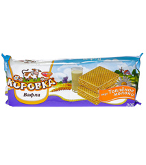 Изображение 2711 ВАФЛИ Коровка топленое мол 300г Рот Фронт