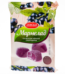 Изображение 2661 Мармелад желейный со вкусом чёрной смородины АЗОВ 300г