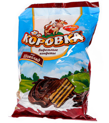 Изображение 2557 Конфеты Вафельные Коровка Шоколад 250г Рот Фронт