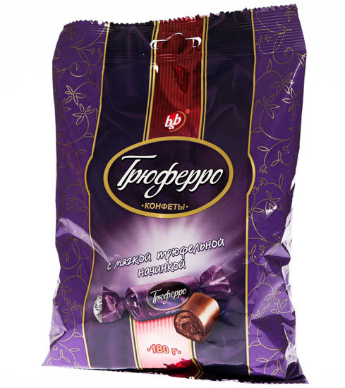 Изображение 8539 Трюферро вкус шоколада с кремовым корпусом глаз конфеты БиЭндБи 180г м/у