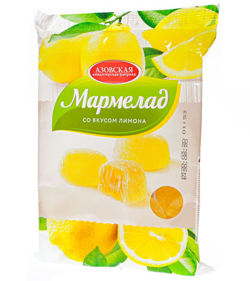 Изображение 2098 Мармелад желейный со вкусом лимона Азов 300г