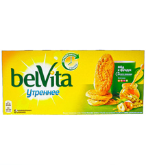 Изображение 1921 Печенье BelVita Утреннее витаминизированное с фундуком и медом 225г