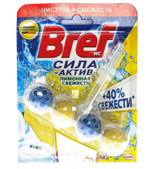 Изображение 5289 Средство чистящее д/унитаза Сила Актив Лимон Bref 51г