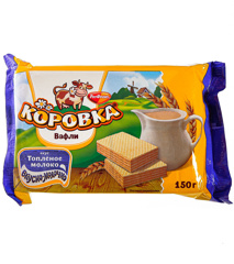 Изображение 2106 ВАФЛИ Коровка топленое мол 150г Рот Фронт