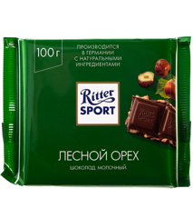 Изображение 2008 Шоколад RITTER МОЛ ЛЕС ОРЕХ 100г