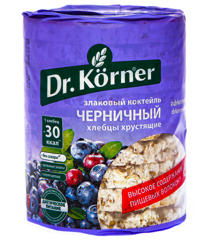 Изображение 1788 Хлебцы "Злаковый коктейль"черничный Dr.Korner