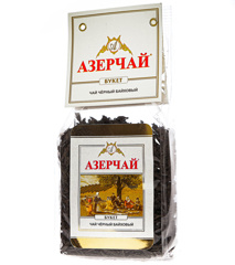 Изображение 0492 Чай черн. АЗЕРЧАЙ байховый букет 100г прозр.уп.