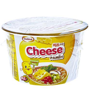 Изображение 0704 Лапша б/п Доширак "Cheese рамён"с сыром 95 гр стакан (16)