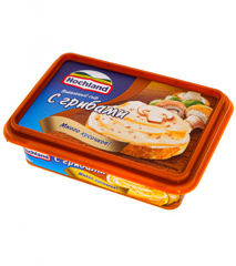 Изображение Плавл. сыр Hochland с грибами (ванночка 200 г)