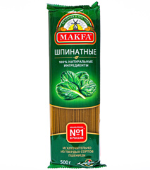 Изображение 0775 Вермишель длин. Макфа шпинатная 500г