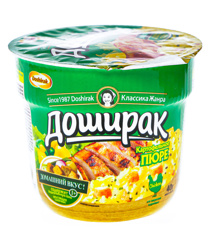 Изображение 0261 Пюре б/п со вкусом Курицы Доширак 40г стакан