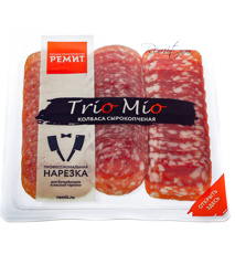 Изображение 9401 Нарезка с/к Ассорти Trio Mio ГМС 100гр Ремит шт