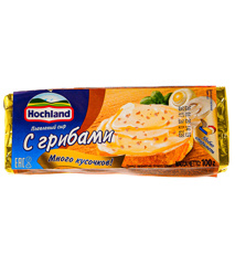 Изображение Плавл. сыр Hochland Грибы (блочки 100 г)