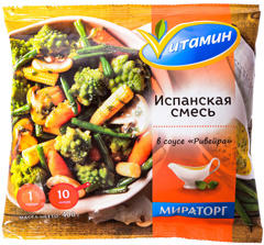 Изображение 3821 Испанская смесь в соусе "Ривейра" с/м 400г*20 (8кг) Vитамин Россия