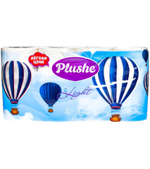 Изображение 2144 Туал.бумага PLUSHE Light 8рул. 2сл (15м)