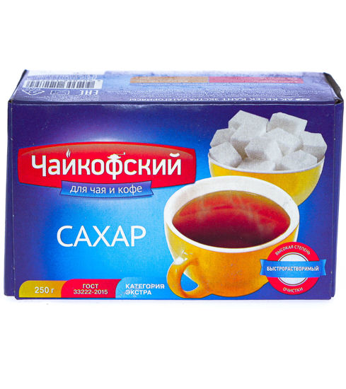 Изображение 2794 Сахар белый кусковой Чайкофский 250г