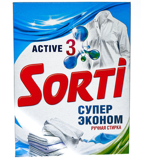 Изображение Стир.порошок SORTI д/ручн.стирки Cупер эконом 350г